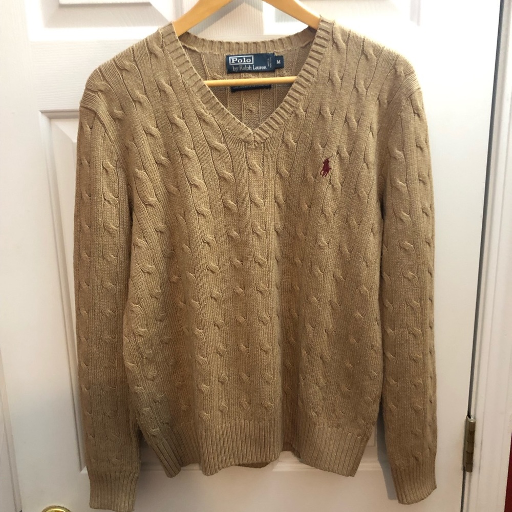 Polo Ralph Lauren Cable-Knit Tussah Silk Sweater